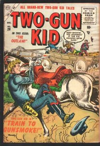 PULP:  TWO-GUN KID #28 1955-Marvel-Joe Maneely cover art-Two-Gun Kid appears ...