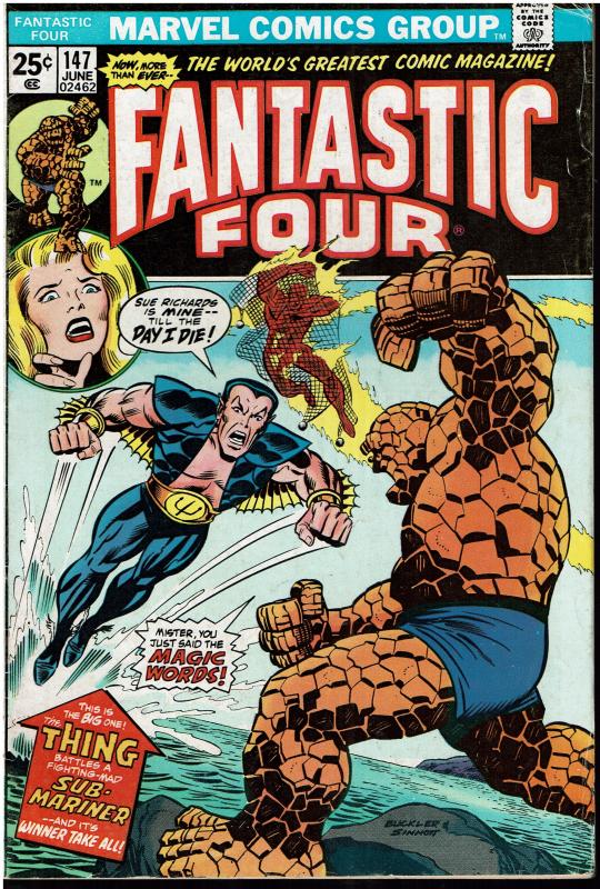 Fantastic Four #147, 4.0 or Better *KEY* Thing vs. Sub Mariner