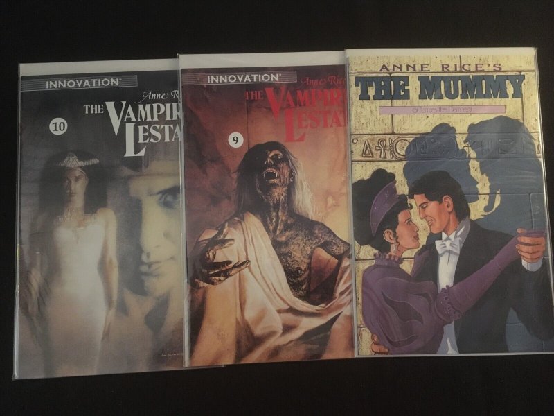 ANNE RICE'S THE MUMMY #4, THE VAMPIRE LESTAT #9, 10 VFNM Condition