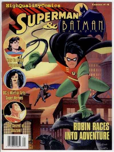 SUPERMAN & BATMAN MAGAZINE 4, VF+, Animated series,Shazam, more DC in store