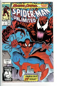 SPIDERMAN UNLIMITED 1 NM 9.4;1st APP SHRIEK;MAXIMUM CARNAGE #1 !! KILLER COPY!!