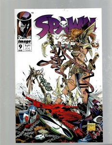 Spawn # 9 NM Image Comic Book Todd McFarlane Clown Angela Violator J450