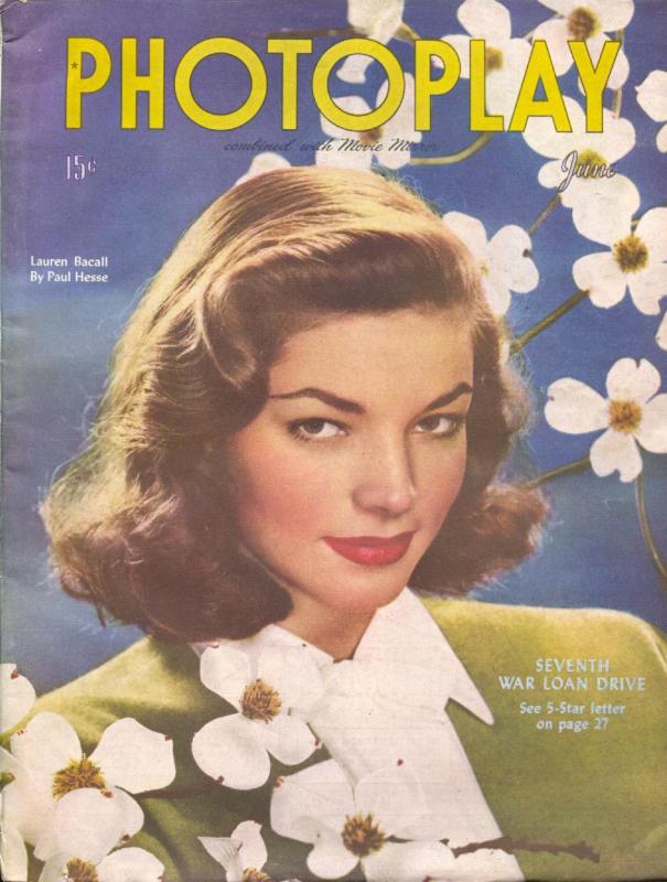 Photoplay-Lauren Bacall-June Allyson-Dana Clark-Joseph Cotton-June-1945