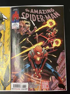 AMAZING SPIDER-MAN 32 CVR A + 1:25 GLEASON 2023 NM SET OF 2 PROSHIPPER