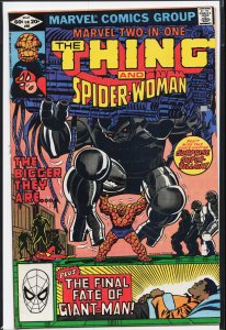 Marvel Two-in-One #87 Direct Edition (1982) The Thing