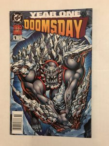 DOOMSDAY Annual #1 : DC 1995 NM-; Newsstand Variant, Rare, Dan Jurgens