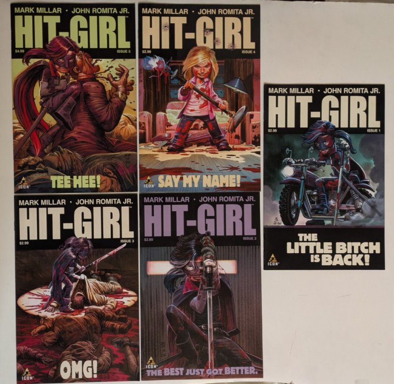 *Hit Girl v1 (2012 MARVEL, of 5) 1-5  5hg bks
