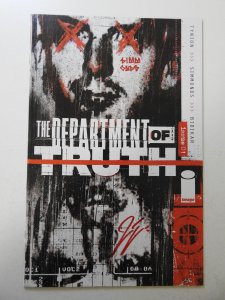 The Department of Truth #1 Variant (2020) VF/NM Condition! Signed W/ no cert