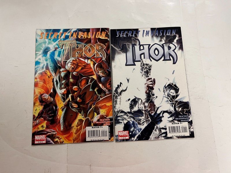 Thor Secret Invasion complete Marvel Comics books #1 2 3 Fraction 84 JW37