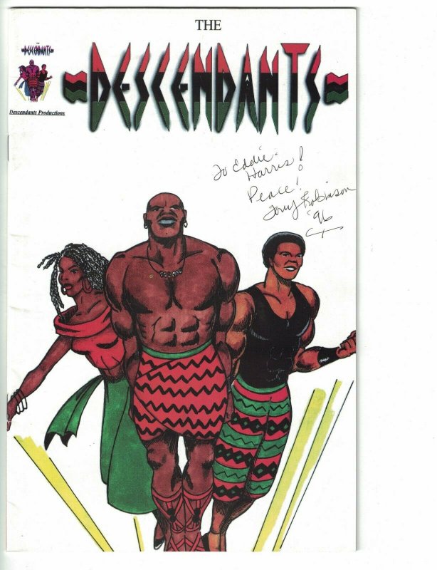 Descendants #1 FN signed by Tony Robinson - afrocentric - black hero - 1995 