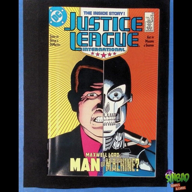 Justice League / International / America 12A Origin of Maxwell Lord, 1st app. Ic