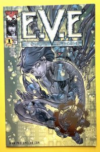 E.V.E. PROTOMECHA 1 GOLD FOIL CONVENTION COVER (2000) B3