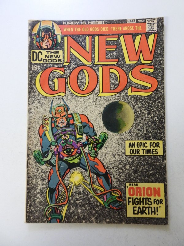 The New Gods #1 (1971) VG- condition moisture damage