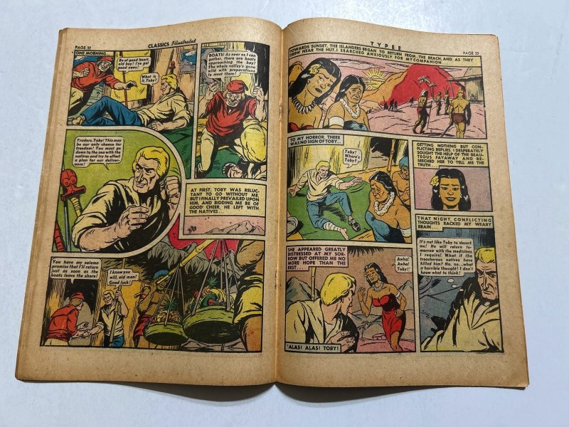 Classics Illustrated #36 Typee HRN 36 G/VG 3.0 First Edition