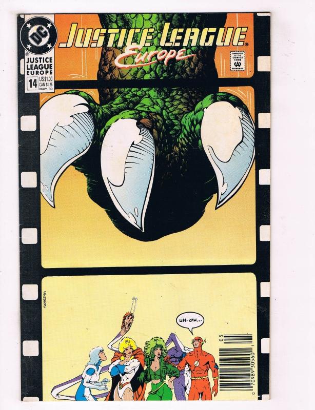 Justice League Europe #14 VG DC Comics Comic Book Giffen 1990 DE34