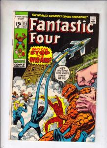 Fantastic Four #114 (Sep-71) FN/VF+ High-Grade Fantastic Four, Mr. Fantastic ...