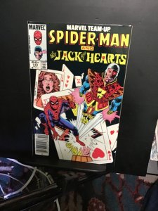 Marvel Team-Up #134 (1983) High-grade Jack of hearts and Spiderman VF/NM wow!