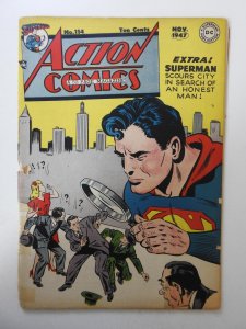 Action Comics #114 GD Cond! Multiple pieces of tape on front/back cover & spine