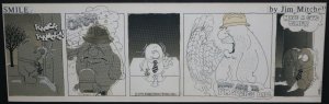 Smile Daily Strip Underground Artwork - 1971 Signed art by Jim Mitchell