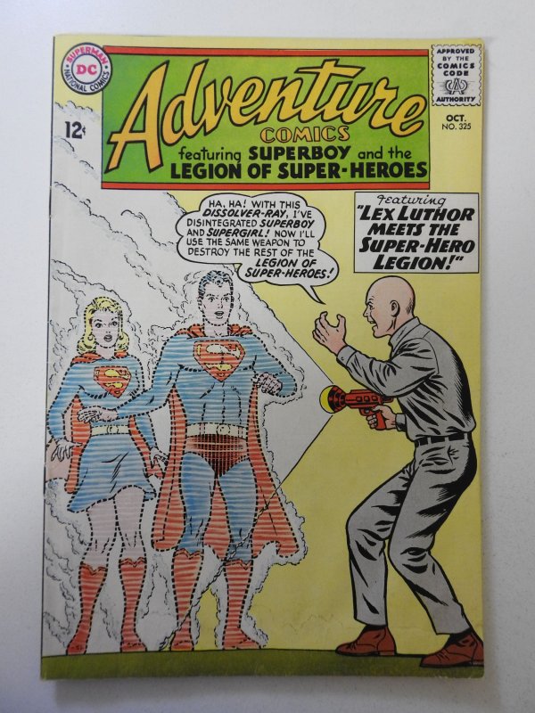 Adventure Comics #325 (1964) GD Condition moisture damage, centerfold detached