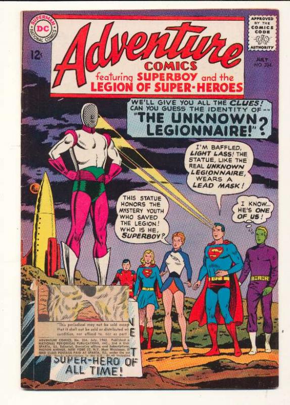 Adventure Comics (1938 series) #334, VG+ (Actual scan)