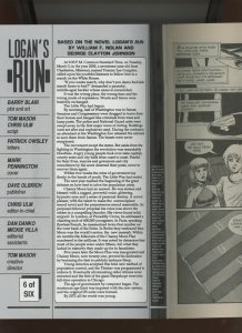 (1991) Logan's Run #6: COPPER AGE! WE COMBINE SHIPPING! (5.0)