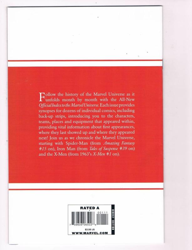 Official Index To The Marvel Universe # 1 NM Marvel Comics Avengers Thor S94