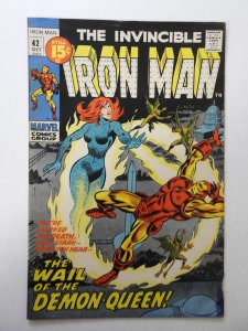 Iron Man #42 (1971) VG+ Condition overspray