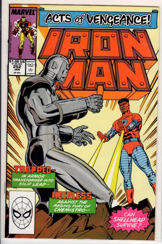 Iron Man #252 Direct Edition (1990) 8.5 VF+