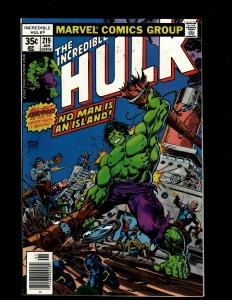 Lot of 10 Incredible Hulk Comics #212 213 214 215 216 217 218 219 220 221 GK18
