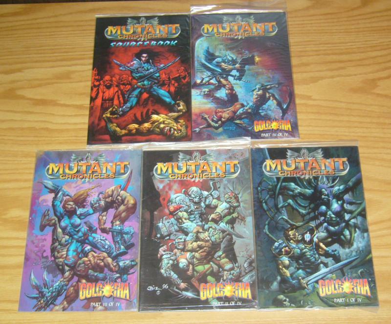 Mutant Chronicles: Golgotha #1-4 VF/NM complete series + sourcebook SIMON BISLEY