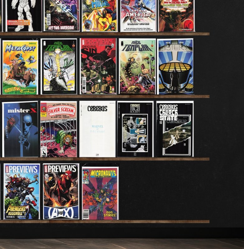 Huge Lot 130+ Comics with Marvel Previews, Hero Sandwich & More!