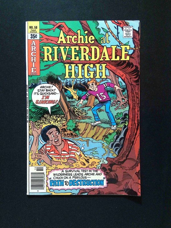 Archie at Riverdale High #58  ARCHIE Comics 1978 FN+ NEWSSTAND