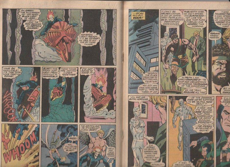 The Champions(Marvel, vol. 1) # 7 Black Widow, Ghost Rider, X-Men, Hercules