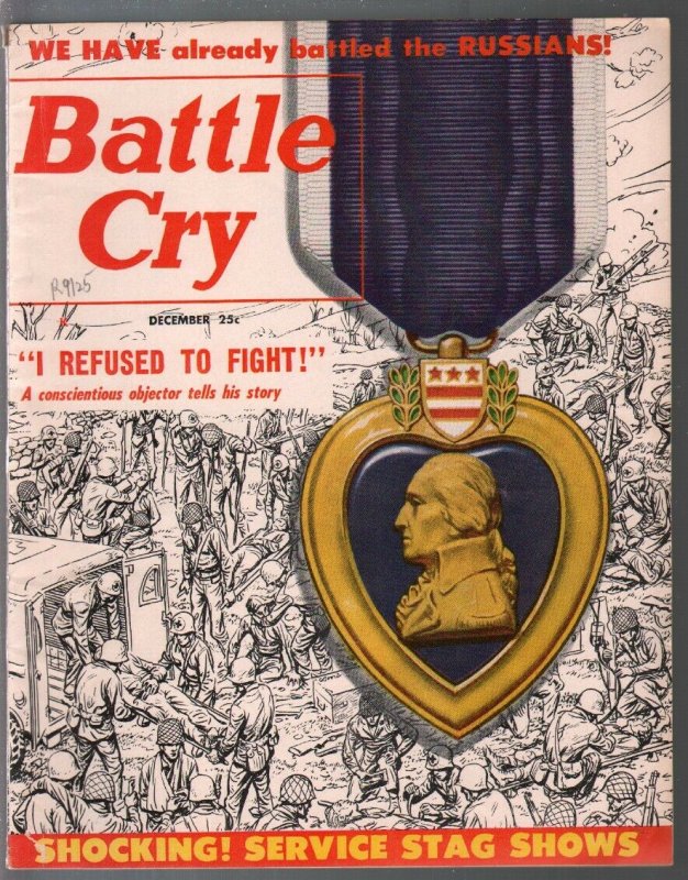 Battle Cry 12/1956-war stories-Betty Brosner cheesecake pix-pulp fiction-FN