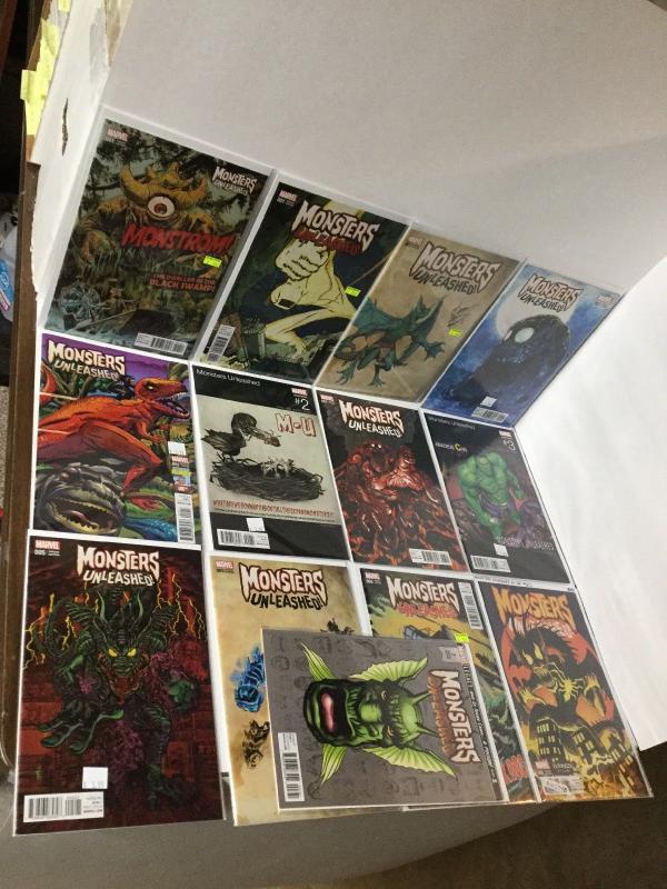 Monsters Unleashed 1 2 3 5 6 7 Variant Lot Nm Near Mint Marvel A26