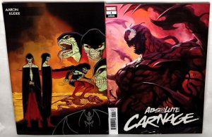 ABSOLUTE CARNAGE #1 Aaron Kuder Artgerm Variant Covers Marvel Comics MCU