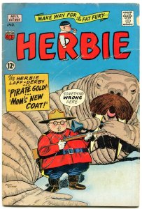 HERBIE COMICS #13 1965-RCMP-WALRUS COVER-FAT FURY-ACG VG