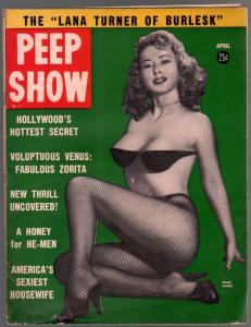 Peep Show 4/1956-Charlton-Rene Andre-Tempest Storm-Diane Weber-VG