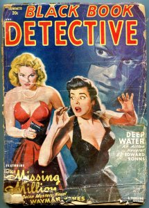 Black Book Detective Pulp Summer 1949- Black Bat- Missing Million FAIR