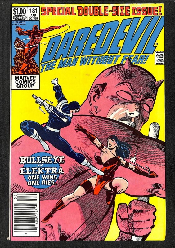 Daredevil #181 VF 8.0 Death of Elektra! Marvel Comics