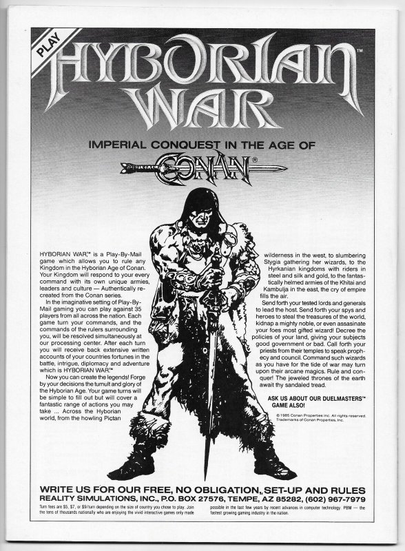 Savage Sword Of Conan Magazine #190 Norem Cvr | Buscema Art (Marvel, 1991) VF