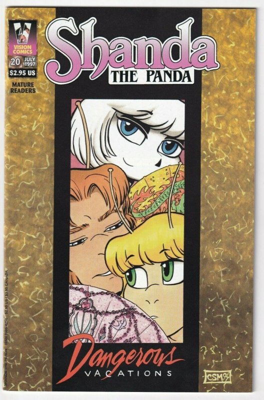 Shanda The Panda #20 Dangerous Vacations July 1997 Vision Comics