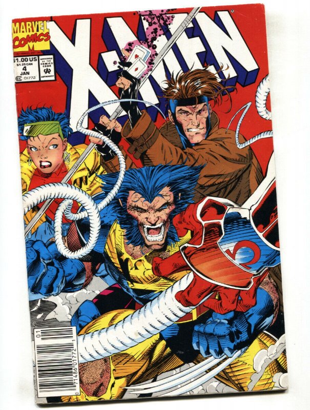 X-Men #4 1991- 1st Omega Red - Marvel -NEWSSTAND- VG