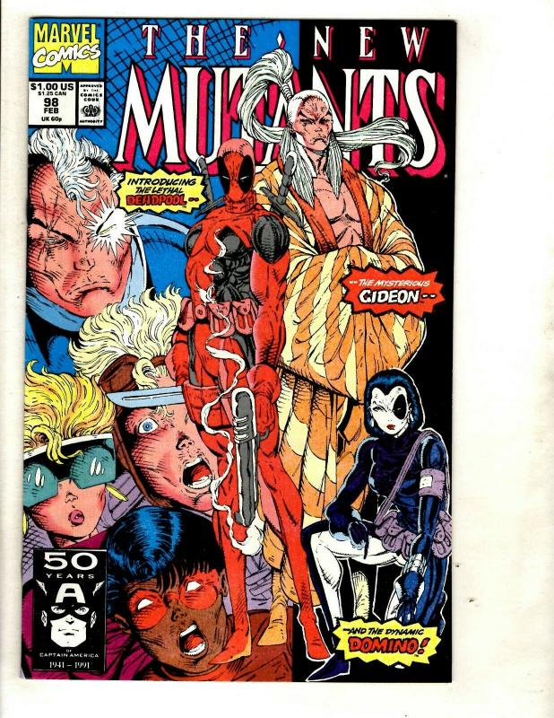 New Mutants # 98 NM-/NM Marvel Comic Book 1st Deadpool Appearance X-Men KEY GK1