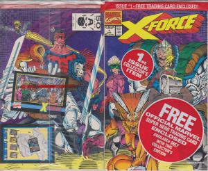 X-Force #1L VF ; Marvel | X-Force Team Card - White Cap