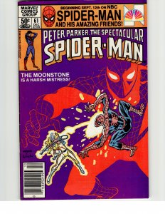 The Spectacular Spider-Man #61 Newsstand Edition (1981) Spider-Man