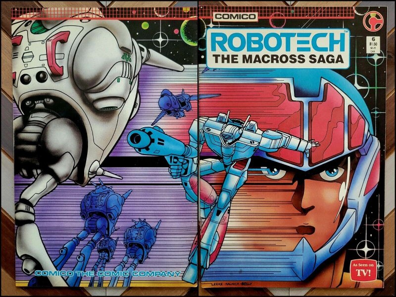 ROBOTECH: The MACROSS SAGA #6 (Comico 1985) Wraparound cover Blitzkrieg