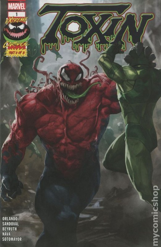 EXTREME CARNAGE: TOXIN #01 (2021) SKAN | WALMART GREEN TITLE | TRADE DRESS