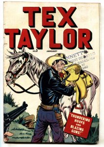 TEX TAYLOR #3 Golden-Age comic book MARVEL WESTERN 1948 VG
